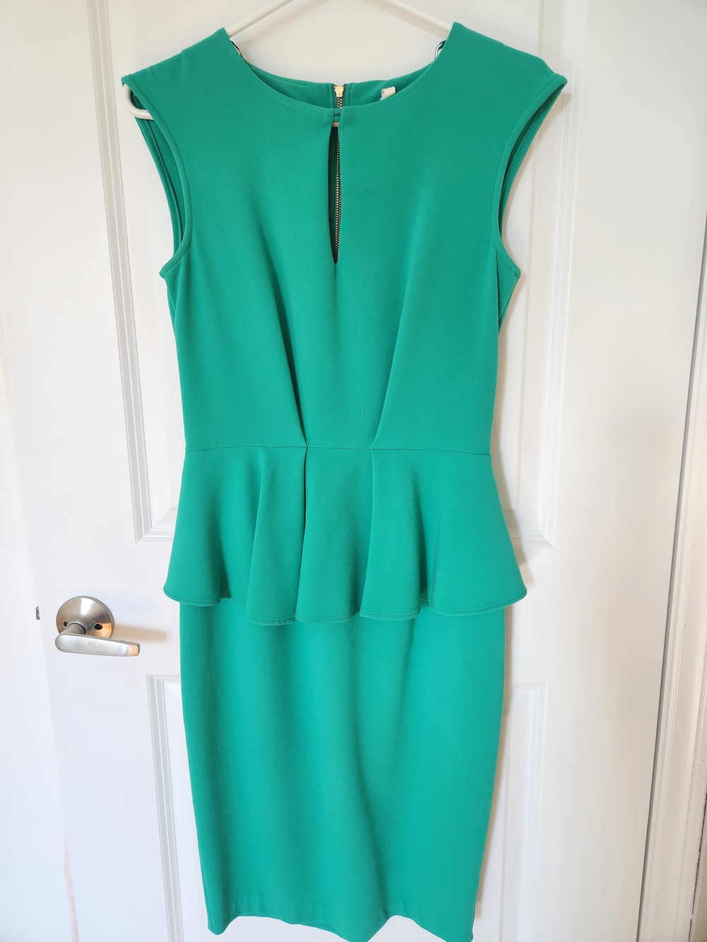 Closet Teal Peplum Sheath Dress